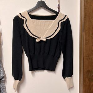 Black and White Asian Top Sailor